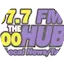 Logo 107.7 FM & 1400 The Hub