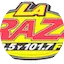 Logo La Raza 98.5 y 101.7