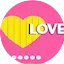 Logo 100FM Radius - Love