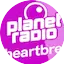 Logo planet radio plus heartbreak