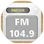 Logo Rádio Atividade FM 104 .com.br