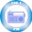 Logo Rádio 106 FM Difusão