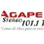 Logo Agape Stereo 101.1 FM