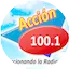 Logo Accion 100.1 fm