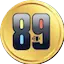 Logo 89 FM.