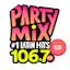 Logo Party Mix 106.7 FM Mexicali