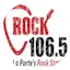 Logo Rock 106.5 LaPorte's Rock Station