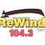 Logo The Rewind 104-3 KCAR-FM