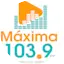 Logo Maxima 103.9 + que una radio
