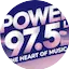 Logo Power 97.5 la "The heart of music"