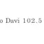 Logo Rádio Davi 102.5 MHz
