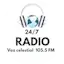 Logo Voz celestial 105.5 FM