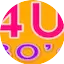 Logo 4U 80's