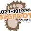 Logo Bigfoot Country 102.1 & 101.3