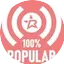 Logo Rádio 100% Popular