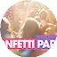 Logo Radio Regenbogen KonfettiParty Fasching / Fastnacht / Karneval