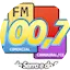 Logo 100.7 FM Comercial