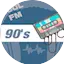 Logo Cool FM - 90's