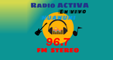 Logo Radio Activa 96.7 de Huanuni