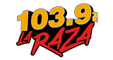 Logo La Raza 103.9 fm puro tejano&norteño