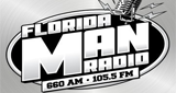 Logo Florida Man Radio 660 AM 105.5 FM