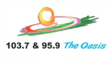 Logo 103.7 & 95.9 The Oasis