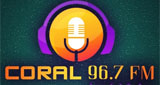 Logo Radio Coral 96.7 FM "La del sabor"