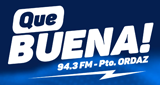 Logo Que Buena FM