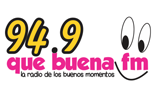 Logo Que Buena FM