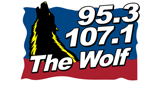 Logo 95.3 & 107.1 The Wolf
