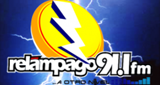 Logo Relampago 91.1 FM