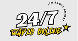 Logo 24/7 Radio tu radio amiga