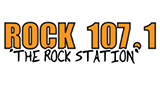 Logo Rock 107.1 "The Rock Station"