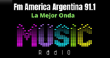 Logo Fm 91.1 America Argentina