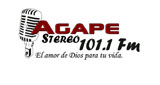 Logo Agape Stereo 101.1 FM