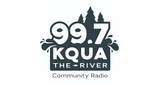 Logo 99.7 KQUA The River