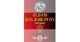 Logo Radio San José Poty 87.9 FM. - ZPC875.