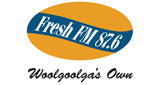 Logo 87.6 Fresh FM (Woolgoolga's Own)