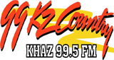 Logo KHAZ 99.5 FM KZ Country