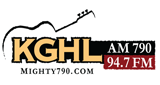 Logo The Mighty 790 AM - KGHL