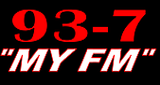 Logo 93-7 MY FM - KEYE-FM