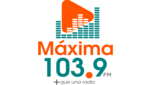 Logo Maxima 103.9 + que una radio