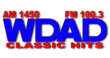 Logo WDAD 1450 & 100.3 FM