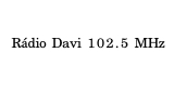 Logo Rádio Davi 102.5 MHz