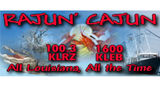 Logo KLEB 1600 AM - The Rajun' Cajun