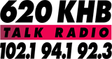 Logo 94.1 FM and 620 AM KHB