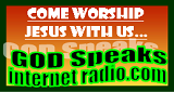 Logo GOD Speaks internet radio