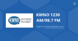 Logo KWNO 1230 AM/98.7 FM