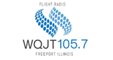 Logo WQJT 105.7FM Flight Radio