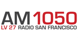 Logo AM 1050 LV 27 Radio San Francisco
